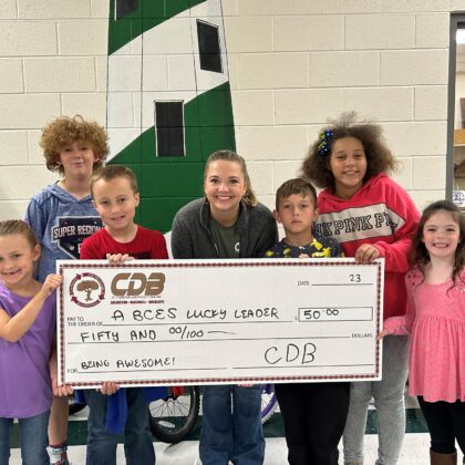 Check out these awesome BCES Leaders! Through the Leader in Me program, BCES students learn about 7 habits to success.

CDB helped sponsor the grand prize for the special monthly meeting throughout this school year. These are just of a few of the awesome students that strive for success at BCES.